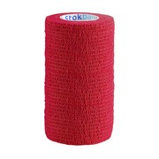 StokBan bandaż elastyczny, samoprzylepny, 4,5 m x 10 cm, czerwony, 1 szt.        
