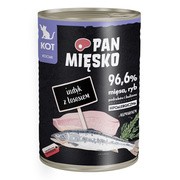 Pan Mięsko, karma mokra dla kociąt, indyk z łososiem, 400 g