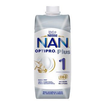 Nan Optipro Plus 1 HM-0, mleko początkowe w płynie dla niemowląt od urodzenia, 500 ml