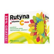 Rutyna + witamina C Max, tabletki, 120 szt.