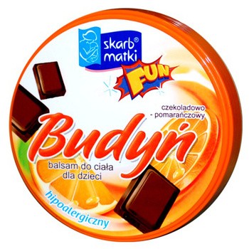 Skarb Matki Budyń czekoladowo-pomarańczowy, balsam do ciała dla dzieci, 140 ml