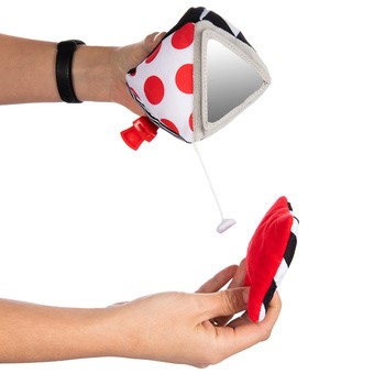 Canpol Babies Sensory Toys, kontrastowa karuzelka podróżna do wózka/fotelika, 1 szt.