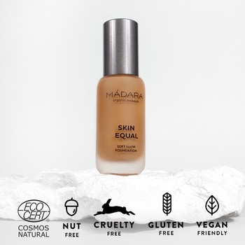 Madara Skin Equal, Soft Glow Foundation SPF15, podkład, Caramel 70, 30 ml