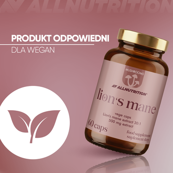 Allnutrition Mushrooms Lion's Mane, kapsułki, 60 szt.