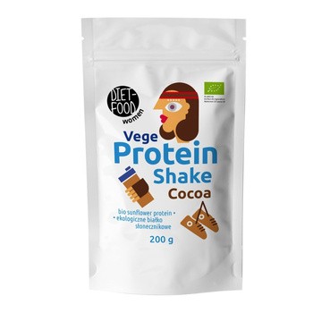 Diet-Food, Vege Shake Białkowy, kakaowy, 200 g