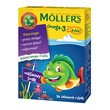 Mollers Omega-3 Rybki, żelki, smak malinowy,  36 szt.
