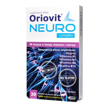 Oriovit Neuro Complex, tabletki do ssania, gryzienia, 30 szt.