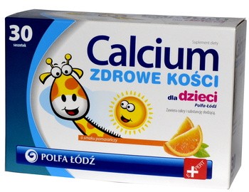 Calcium Zdrowe Kości dla dzieci , proszek, 30 saszetek (Polfa-Łódź)