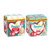 Zestaw Pampers Premium Care Pants 3 (6-11 kg), 144 szt. + Pampers Pants 5 (12-17 kg), 152 szt. https://azcdn.doz.pl/image/d/product/b8f172ba-scale-180x180.png