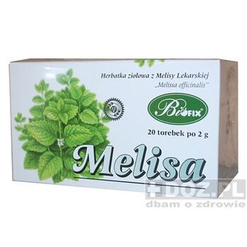 Bifix, Melisa, herbatka ziołowa, 2 g, 20 szt