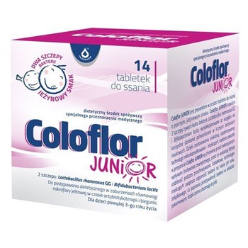 Coloflor Junior, tabletki do ssania, 14 szt