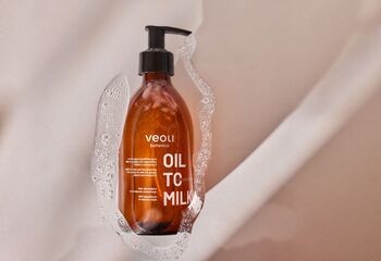 Veoli Botanica Oil To Milk, olejek myjący z ekstraktem z imbiru i witaminą E, 290 ml