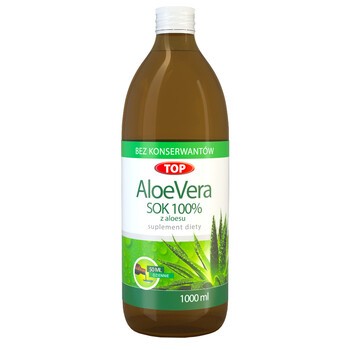 TOP Aloe Vera, sok z aloesu 100%, 1000 ml