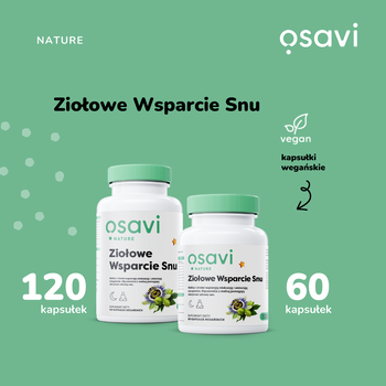 Osavi Ziołowe Wsparcie Snu, kapsułki, 120 szt.