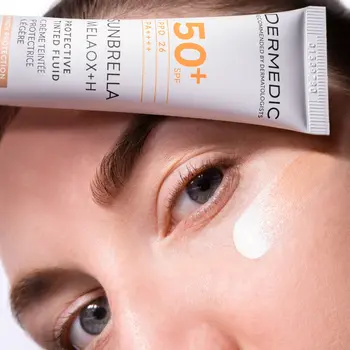 Dermedic Sunbrella, lekki krem ochronny, tonujący, SPF 50+ PPD 26, 40 ml