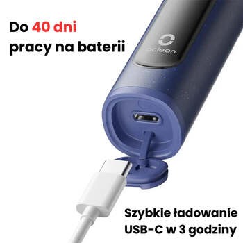 Oclean X Lite, szczoteczka soniczn z etiu, ciemnoniebieska, 1 szt.