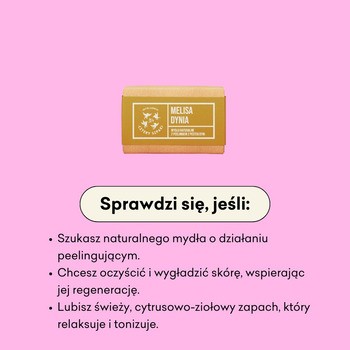 Mydlarnia 4 Szpaki, Melisa i Dynia, naturalne mydło peelingujące, 320 g