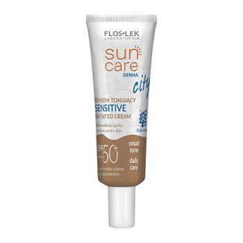 FlosLek Laboratorium Sun Care Derma City BB, krem tonujący Sensitive SPF 50+, 30 ml