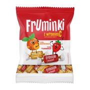 Fruminki z witaminą C, cukierki do żucia, smak pomarańczowy i truskawkowy, 150 g https://azcdn.doz.pl/image/d/product/781ab9f0-scale-180x180.png