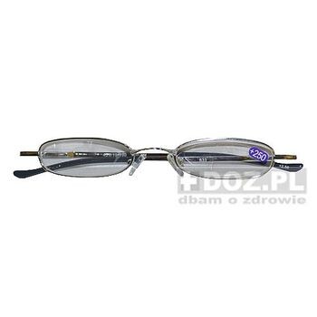 Okulary, do czytania +2,5 Dptr, (Niwa), metalowe etui