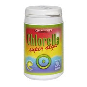 Chlorella, tabletki z prasowanymi algami, 200 szt.