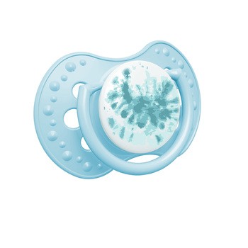Canpol Lovi, smoczek uspokajający silikonowy dynamiczny, 6-18 m Tie Dye Blue, 2 szt.