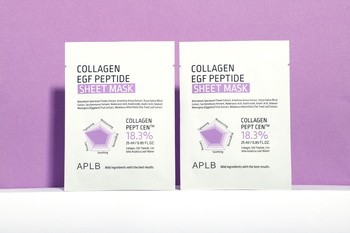 APLB Collagen EGF Peptide Sheet Mask, maska w płachcie do twarzy z kolagenem i peptydami EGF, 25 ml
