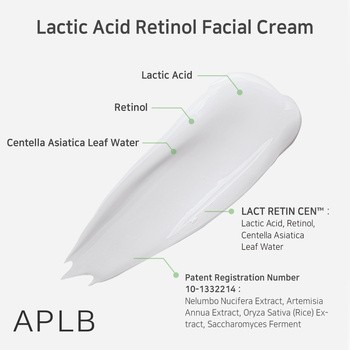 APLB Lactic Acid Retinol Facial Cream, krem odnawiający do twarzy z kwasem mlekowym i retinolem, 55 ml
