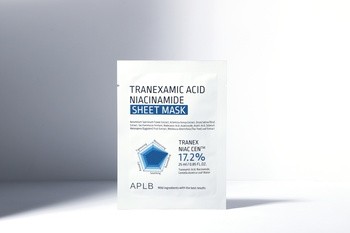 APLB Tranexamic Acid Niacinamide Sheet Mask, rozjaśniająca maska w płachcie z kwasem traneksamowym i niacynamidem, 25 ml