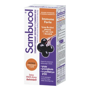 Sambucol Immuno Forte, syrop, 120 ml 