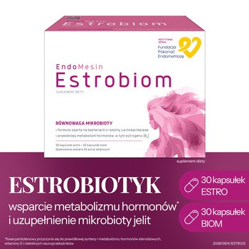 EndoMesin estrobiom, kapsułki, 30 szt. + 30 szt.