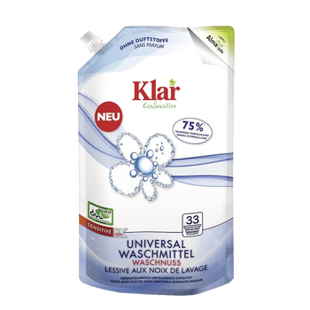 Klar Płyn do prania z orzechów mydlanych, uniwersalny, Sensitive Eco, 1,5 l