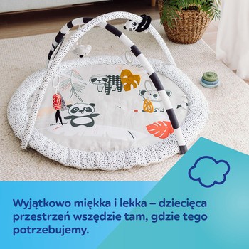 Canpol Babies, sensoryczna mata edukacyjna z lusterkiem BabiesBoo, 1 szt.