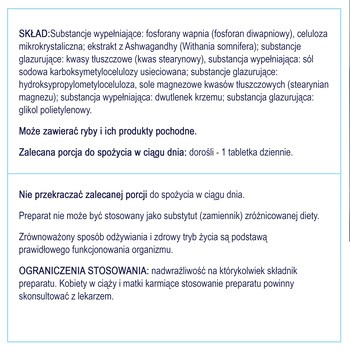 Naturell Ashwagandha, tabletki, 60 szt.