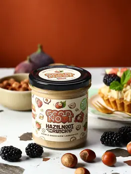 Good Noot Hazelnoot Crunchy, krem z orzechów laskowych z kawałkami orzechów, 300 g