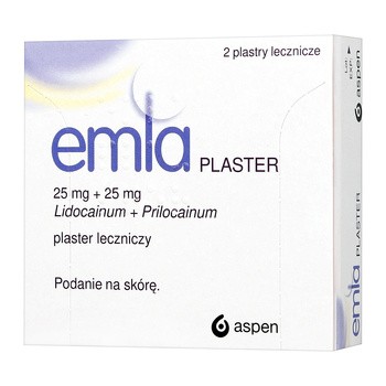 Emla Plaster, 25 mg+25 mg, plastry lecznicze, 2 szt.