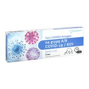 Test Combo Antygen na grypę A/B+COVID-19/RSV, 1 szt.