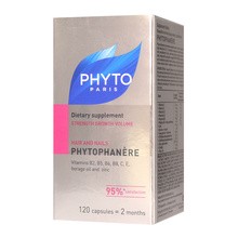 Phytophanere, kapsułki wzmacniające włosy i paznokcie, 120 szt.