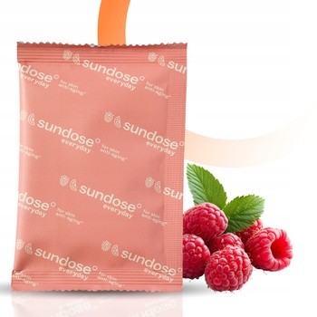Sundose Everyday For Skin Anti-Aging Kwas Hialuronowy i Witamina C, saszetki z proszkiem, smak malinowo-cytrynowy, 30 szt.