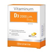 Starpharma Vitaminum D3 2000 j.m. Strong, kapsułki, 60 szt.        