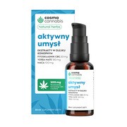 Cosma Cannabis Natural Herbs Aktywny Umysł, krople, 30 ml