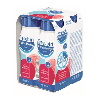 Fresubin Protein Energy Drink, płyn o smaku poziomkowym, 4 x 200 ml 