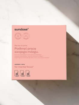 Sundose For Mental Focus, kapsułki, 30 szt. + 30 szt. + 30 szt.