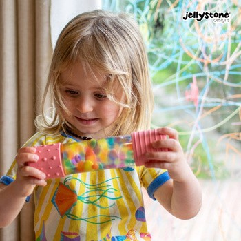 Jellystone Designs, butelka sensoryczna DIY, różowa, 1 szt.