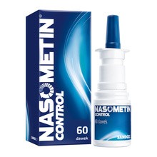 Nasometin Control, 50 mcg/dawkę, aerozol do nosa na alergię, 60 dawek
