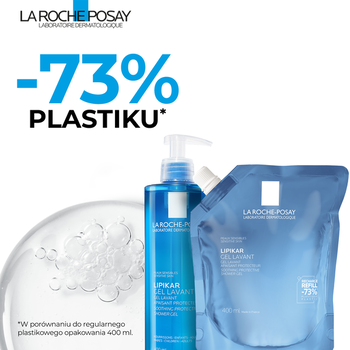 Zestaw La Roche-Posay, Lipikar Gel Lavant, żel myjący, 400 ml + opakowanie uzupełniające refill, 400 ml