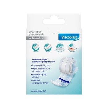 Viscoplast Prestopor Supermiękki, plaster do cięcia, 1 m x 6 cm, 1 szt.