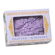 Saponificio Artigianale Fiorentino, naturalne mydło w pudełku z okienkiem, glicynia, 125 g https://azcdn.doz.pl/image/d/product/1cf1c8cc-scale-180x180.png