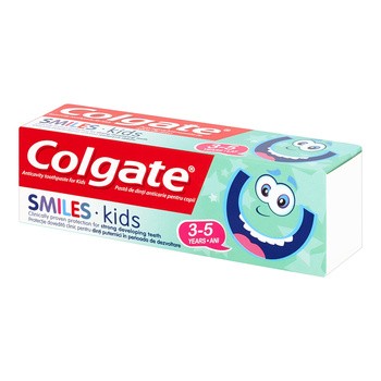 Colgate Smiles Kids, przeciwpróchnicza pasta do zębów dla dzieci 3-5 lat, 50ml
