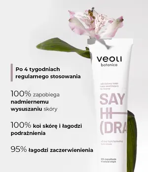 Veoli Botanica Say Hi(Dration), całodzienny lekki krem nawilżający, 75 ml
